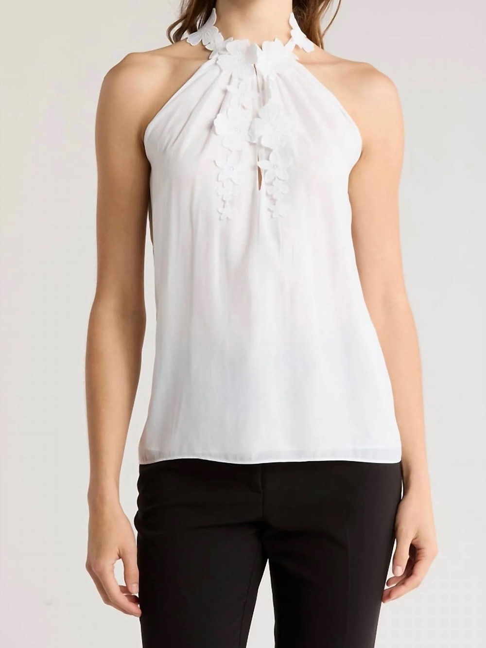 Ramy Brook Floral Appliqué Sleeveless Top - Picture 12 of 12